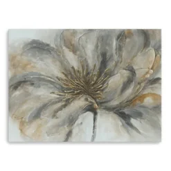 Kirkland's Home Neutral Floral Giclee Canvas Art Print- Canvas Art