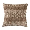 Kirkland's Home Neutral Geometric Fringe Accent Pillow- Pillows