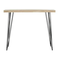 Kirkland's Home Neutral Hairpin Legs Console Table- Console Tables