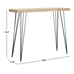 Kirkland's Home Neutral Hairpin Legs Console Table- Console Tables