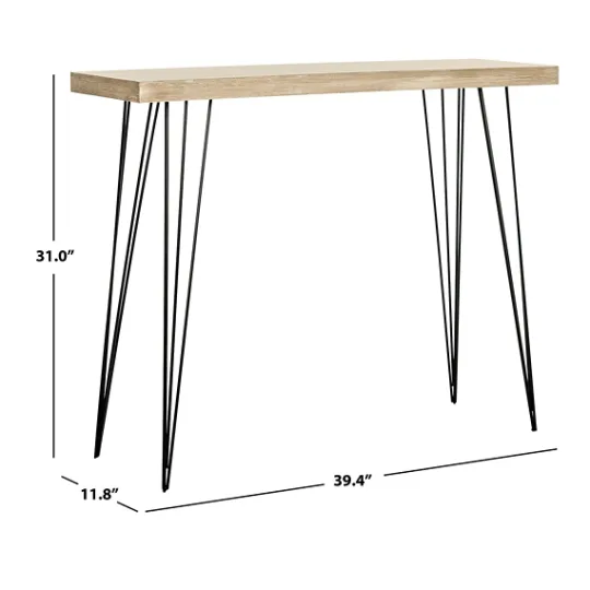 Kirkland's Home Neutral Hairpin Legs Console Table- Console Tables