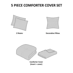 Kirkland's Home Neutral Holland 5-Pc. King Comforter Set- Comforters