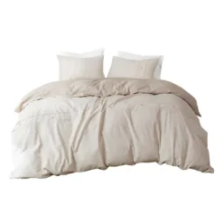 Kirkland's Home Neutral Oversized 3-Pc. Queen Duvet Cover Set- Duvets