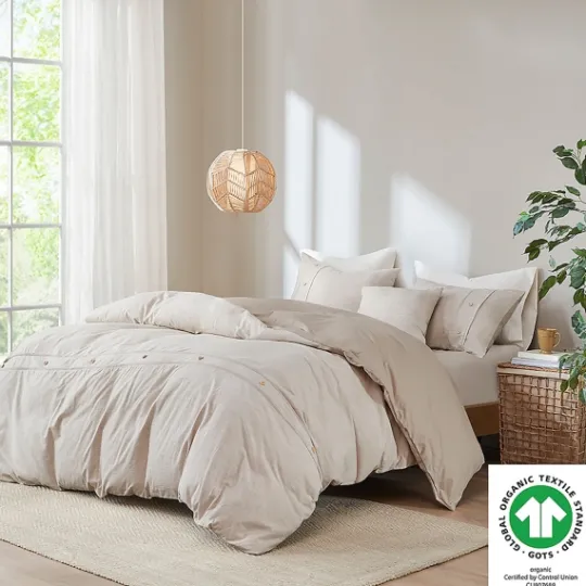 Kirkland's Home Neutral Oversized 3-Pc. Queen Duvet Cover Set- Duvets