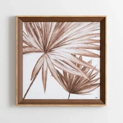 Kirkland's Home Neutral Palm Framed Art Print- Framed Art