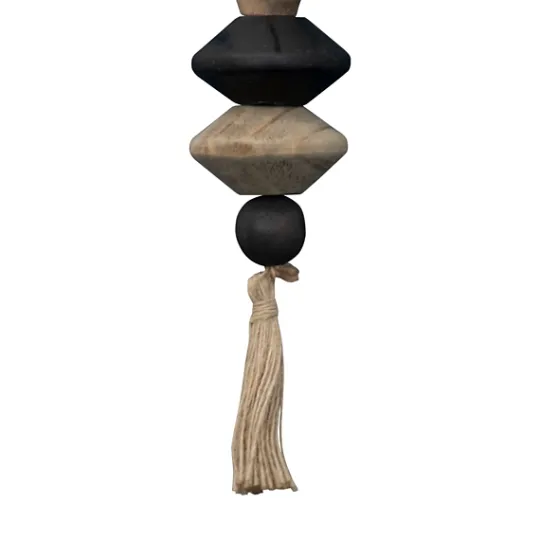 Kirkland's Home Neutral Southwest Wood Bead Tassel- Decorative Accents