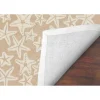 Kirkland's Home Neutral Starfish Outdoor Area Rug, 5X7- Outdoor Rugs