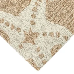 Kirkland's Home Neutral Starfish Outdoor Area Rug, 5X7- Outdoor Rugs