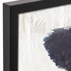 Kirkland's Home Neutral Staring Cow Framed Canvas Art Print- Framed Art