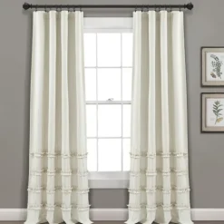 Kirkland's Home Neutral Vintage Stripe Curtain Panel Set, 84 In.- Curtains & Drapes