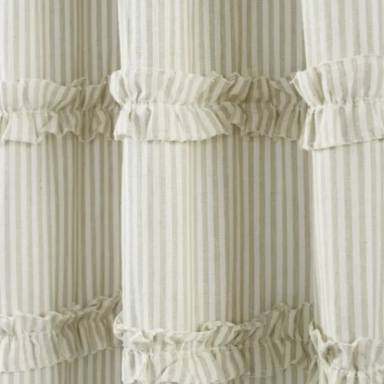 Kirkland's Home Neutral Vintage Stripe Curtain Panel Set, 84 In.- Curtains & Drapes