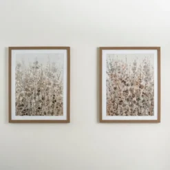 Kirkland's Home Neutral Wildflowers Ii Framed Art Print- Framed Art