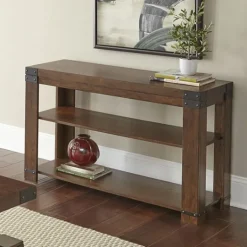 Kirkland's Home Nolan Cherry Wood Console Table- Console Tables