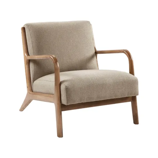Kirkland's Home Nolan Cream Mid-Century Accent Chair- Accent Chairs