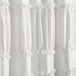 Kirkland's Home Norah Ruffle Curtain Panel Set, 84 In.- Curtains & Drapes