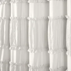 Kirkland's Home Norah Ruffle Shower Curtain- Shower Curtains