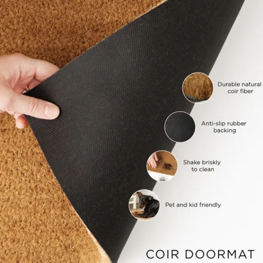 Kirkland's Home Not Home Without A Cat Coir Doormat- Doormats