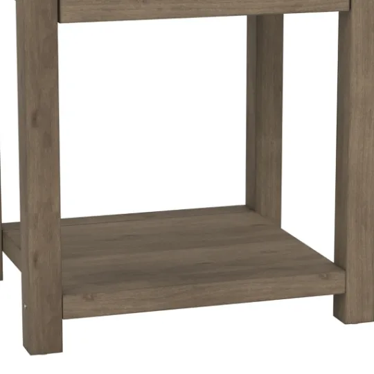 Kirkland's Home Oak Bailie Wooden Side Table- Accent & End Tables
