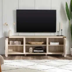 Kirkland's Home Oak Barn Door Tv Stand- Tv Stands & Media Consoles