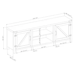 Kirkland's Home Oak Barn Door Tv Stand- Tv Stands & Media Consoles