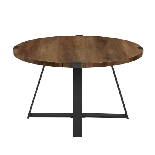 Kirkland's Home Oak Urban Rustic Round Coffee Table- Coffee Tables