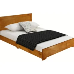 Kirkland's Home Oak Wood King Platform Bed And 2-Nightstand Set- Beds & Headboards