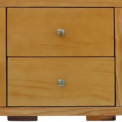 Kirkland's Home Oak Wood King Platform Bed And 2-Nightstand Set- Beds & Headboards