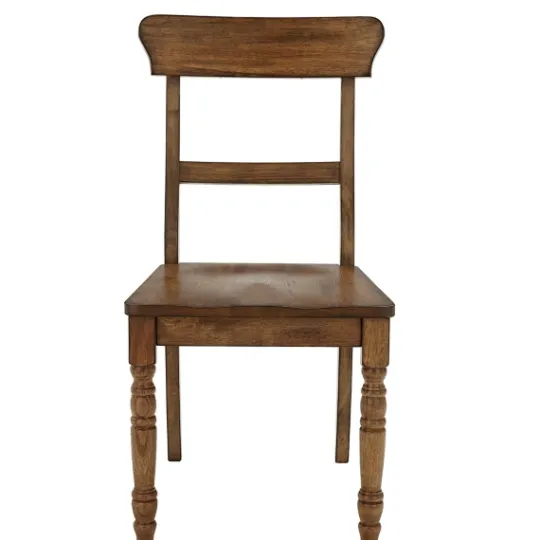Kirkland's Home Oak Wood Ladder Back Dining Chairs, Set Of 2- Dining Chairs