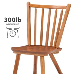 Kirkland's Home Oak Wood Spindle Back Dining Chairs, Set Of 2- Dining Chairs