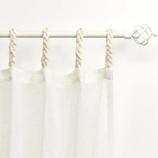 Kirkland's Home Oatmeal Braided 2-Pc. Curtain Panel Set, 96 In.- Curtains & Drapes