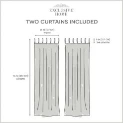 Kirkland's Home Oatmeal Braided 2-Pc. Curtain Panel Set, 96 In.- Curtains & Drapes