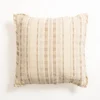 Kirkland's Home Oatmeal Striped Woven Pillow- Pillows