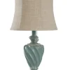 Kirkland's Home Ocean Blue And Gold Table Lamp- Table Lamps