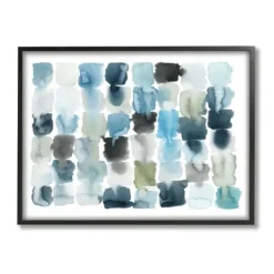 Kirkland's Home Ocean Inspired Abstract Tiles Framed Art Print- Framed Art