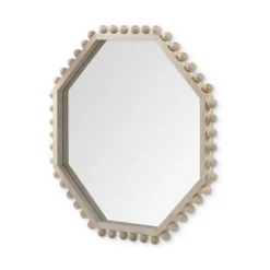 Kirkland's Home Octagon Beaded Edge Framed Wall Mirror- Framed Mirrors