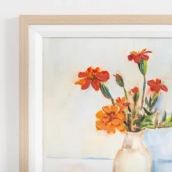 Kirkland's Home October Marigold Framed Art Print- Framed Art