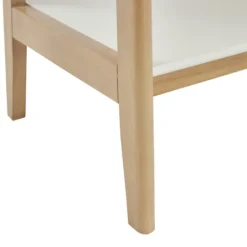 Kirkland's Home Off White Wood Shelves With Natural Frame Bookcase- Bookshelves