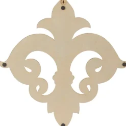Kirkland's Home Off-White Distressed Fleur De Lis Wall Decoration- Wall Plaques
