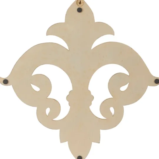 Kirkland's Home Off-White Distressed Fleur De Lis Wall Decoration- Wall Plaques
