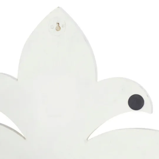 Kirkland's Home Off-White Distressed Fleur De Lis Wall Decoration- Wall Plaques