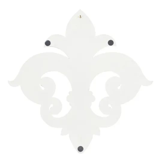 Kirkland's Home Off-White Distressed Fleur De Lis Wall Decoration- Wall Plaques