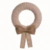 Kirkland's Home Off-White Foam Textured Wreath With Burlap Bow- Wreaths