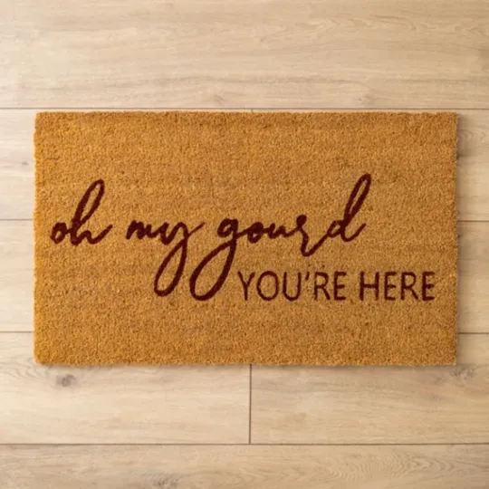 Kirkland's Home Oh My Gourd You'Re Here Coir Harvest Welcome Mat- Doormats
