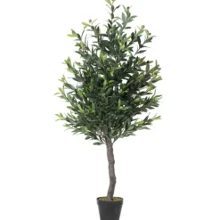 Kirkland's Home Olive Tree In Black Planter, 50 In.- Trees & Topiaries
