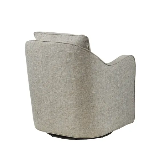 Kirkland's Home Olivia Oatmeal Swivel Accent Chair- Accent Chairs