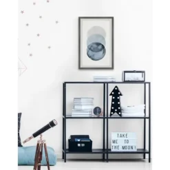 Kirkland's Home Ombre Overlapping Circles Giclee Framed Art Print- Framed Art