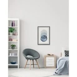 Kirkland's Home Ombre Overlapping Circles Giclee Framed Art Print- Framed Art