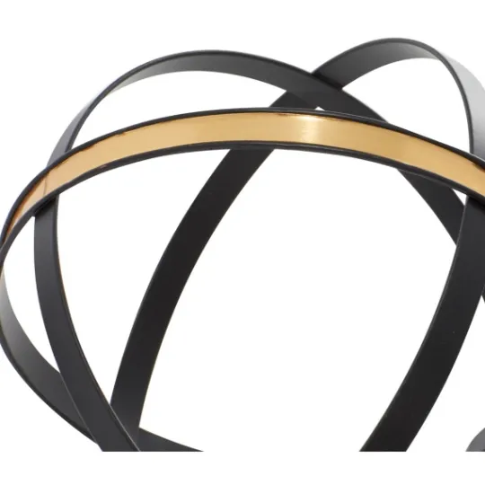 Kirkland's Home Onyx And Gold 3-Pc. Orb Sculpture Set- Statues & Figurines
