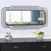 Kirkland's Home Onyx Ringed Oblong Frame Wall Mirror- Decorative Mirrors