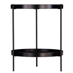 Kirkland's Home Onyx Rounded Modern Farmhouse Side Table- Accent & End Tables